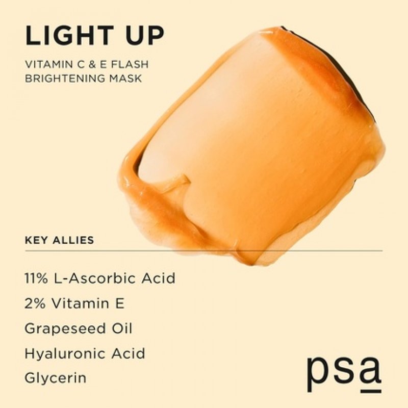 PSA LIGHT UP Vitamin C & E Flash Brightening Mask 50ml 1.7oz