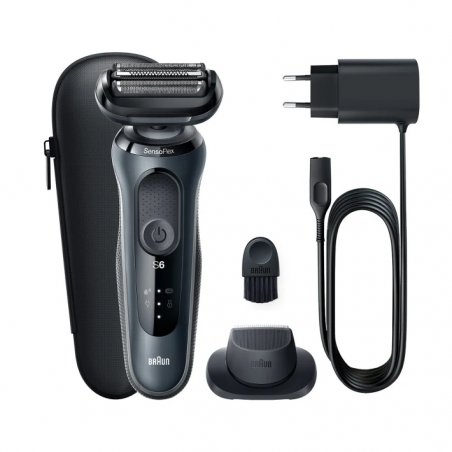Braun Series 6 Men's Shaver with EasyClick Attachment, Electric Shaver & Precision Trimmer, SensoFlex, Wet&Dry,