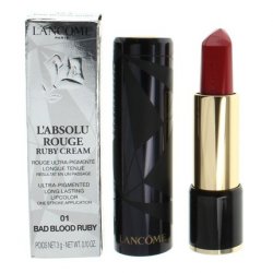 Lancome L'Absolu Rouge Cream Lipstick 01 Bad Blood Ruby
