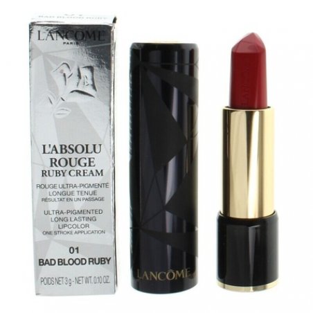 Lancome L'Absolu Rouge Cream Lipstick 01 Bad Blood Ruby