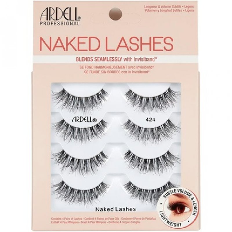 Ardell False Eyelashes Naked Lash 424 Black 8 Count