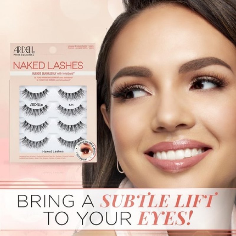 Ardell False Eyelashes Naked Lash 424 Black 8 Count