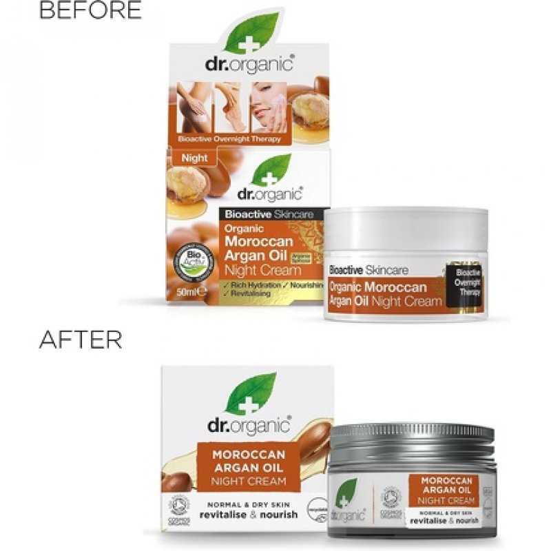 Dr Organic Moroccan Argan Oil Night Cream Natural Vegan Cruelty Free Paraben & SLS Free Rich Hydration 50ml