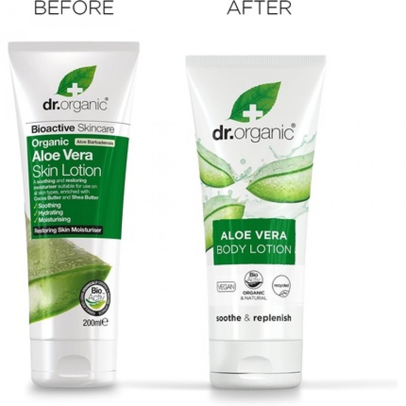 Dr Organic Organic Aloe Vera Lotion Natural Vegan Cruelty Free Paraben & SLS Free Moisturiser Dry Skin 200ml