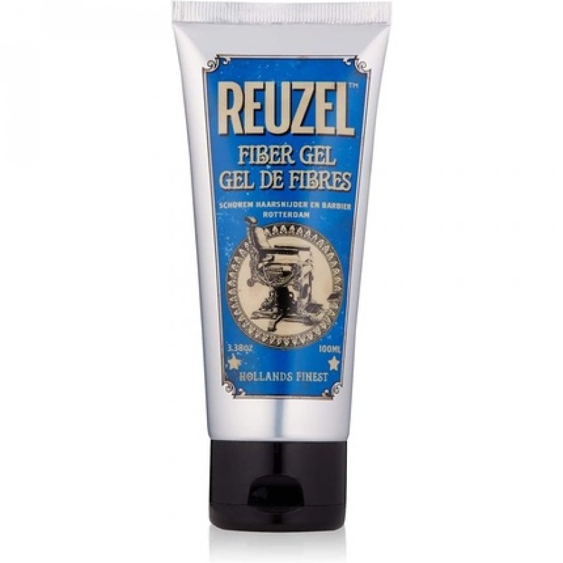Reuzel Fiber Gel for Men Alcohol Free Formula Subtle Sugary Rum Fragrance Non Sticky and Flake Free Adds Fullness and