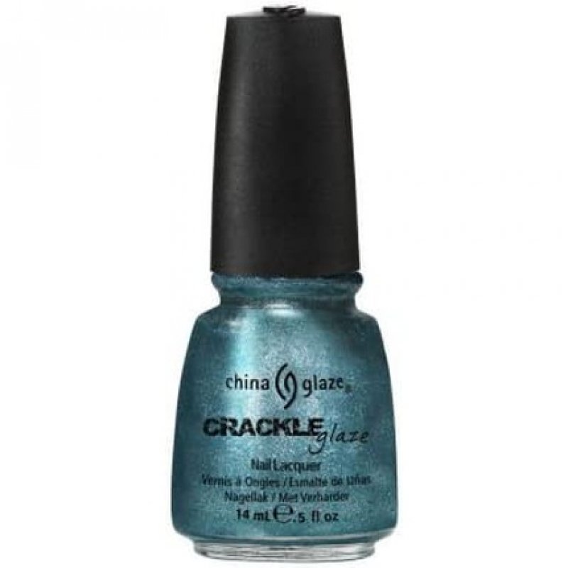 China Glaze Crackle Glaze Nail Lacquer in Oxidized Aqua