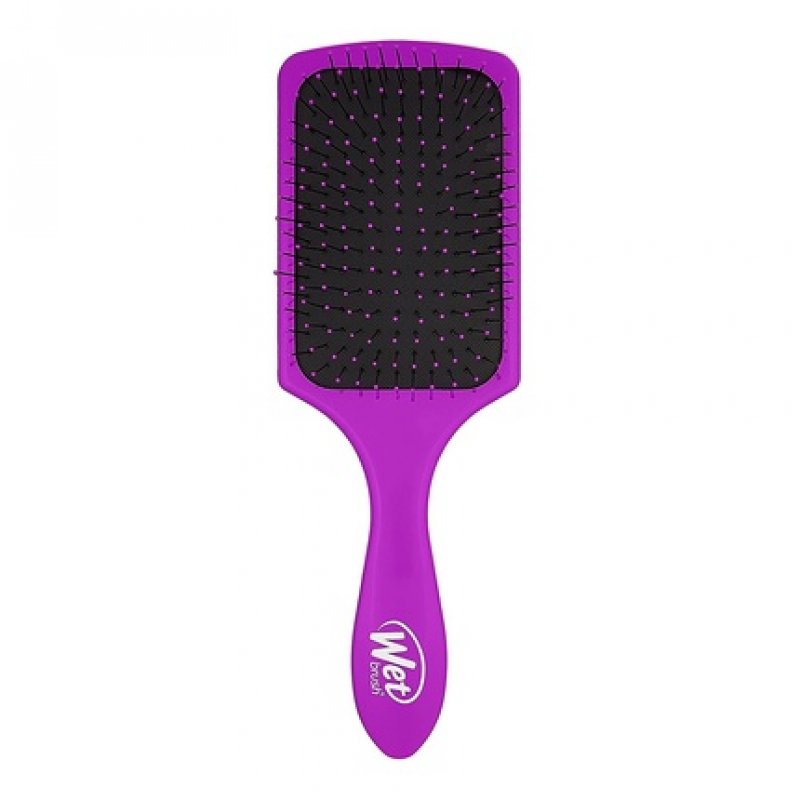 WetBrush Paddle Detangler Eco Friendly Heat Resistant Bristles for All Hairtypes Purple