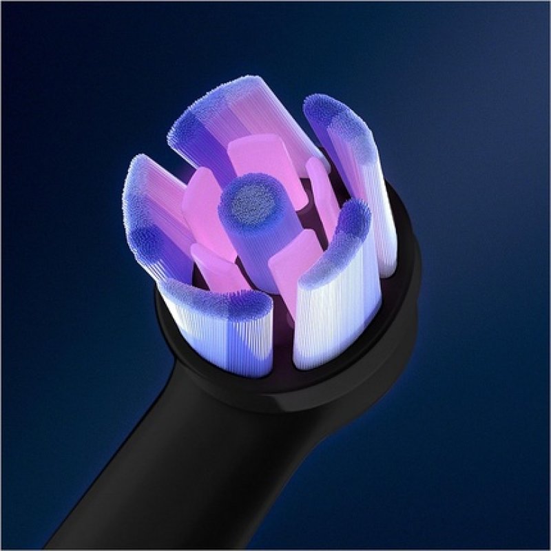 Oral-B iO Radiant White Electric Toothbrush Head with Angled Bristles for Deeper Plaque Removal and Polishing Petals