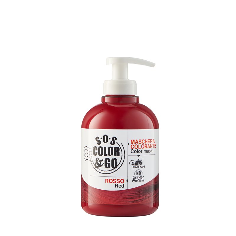 Sos Color & Go Coloring Mask, Red, 300ml