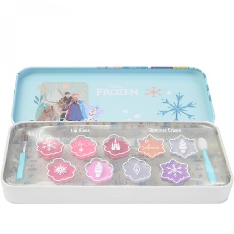 Lip Smacker Frozen Lip & Face Color Tin Colorful Safe-to-Use Makeup Giftset for Kids