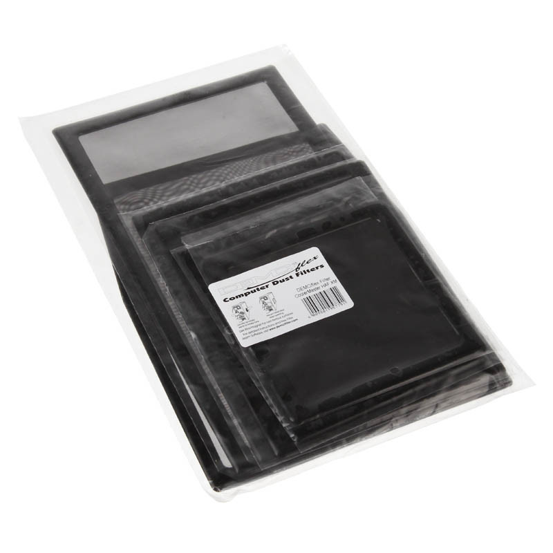 Demciflex Staubfilter Set für Cooler Master HAF XM - schwarz/schwarz