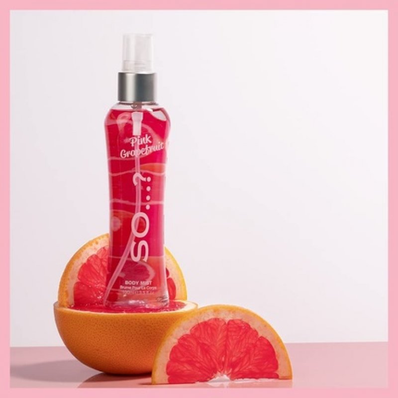 So...? Women's Pink Grapefruit Body Mist Fragrance Spray 100ml