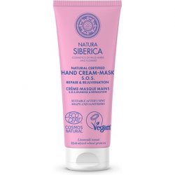 Natura Siberica S.O.S. Repair & Rejuvenation Hand Cream Mask Pink