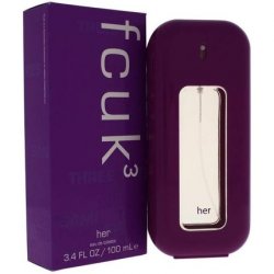 FCUK3 for Her by French Connection Eau De Toilette Spray 100ml