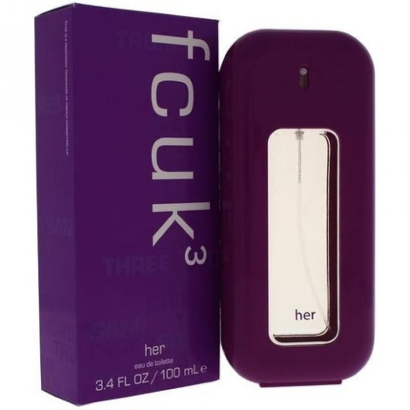FCUK3 for Her by French Connection Eau De Toilette Spray 100ml