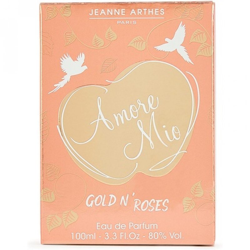 Jeanne Arthes Amore Mio Gold'n'Roses Eau de Parfum for Women Made in France 100ml