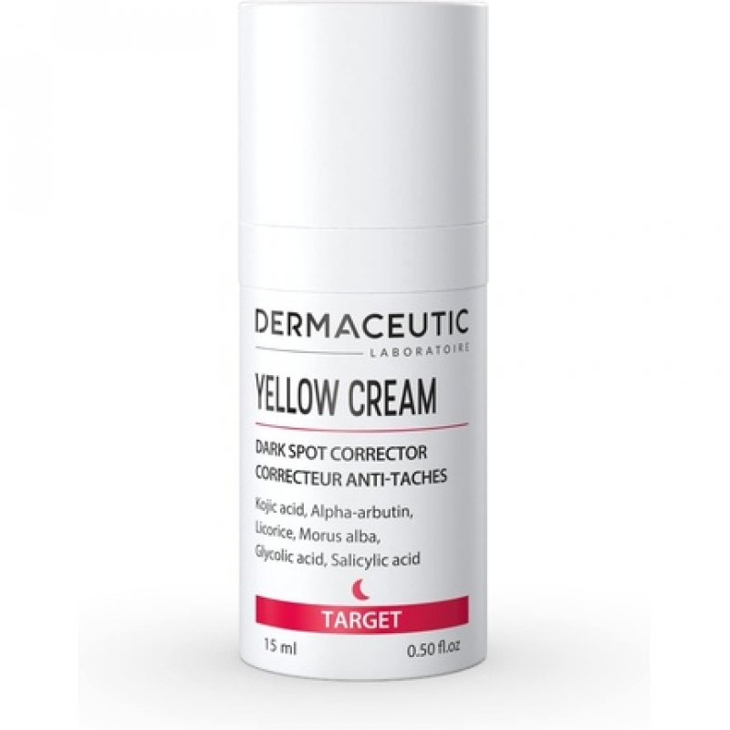 Dermaceutic Yellow Cream Skin Tone Brightener Pigmentation Cream 15ml