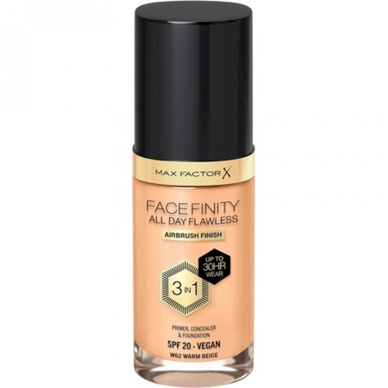 Max Factor Facefinity 3-in-1 All Day Flawless Liquid Foundation SPF 20 62 Warm Beige 30ml