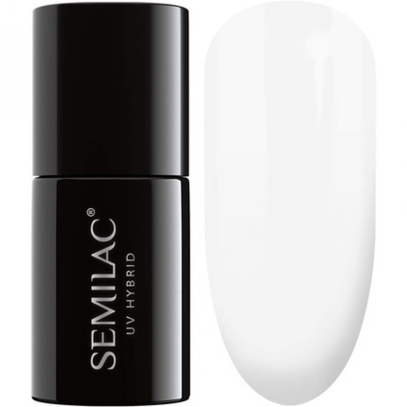 Semilac UV Nail Polish Strong White 001 Color 7ml
