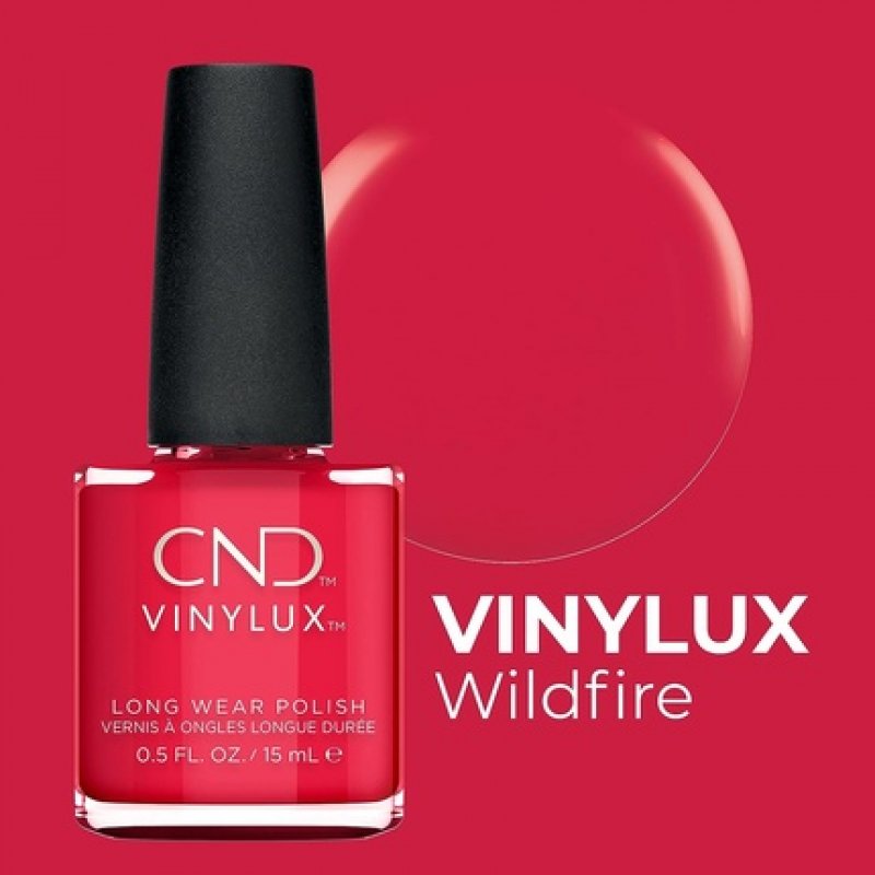 CND Vinylux Long Wear Nail Polish 15ml Red Shades Wildfire
