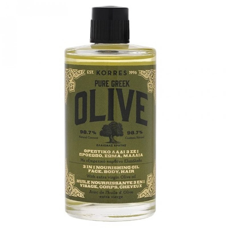 KORRES Olive Nourishing 3-in-1 Oil for Intensive Moisturization 100ml