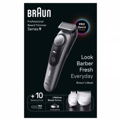 Braun Beard Trimmer and Hair Clipper for Men with 40 Settings and Accessories - BT9420 NEW