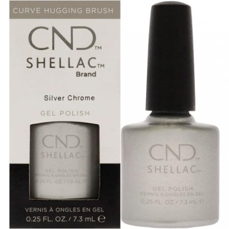 CND Shellac Silver Chrome 7.3ml 0.25 fl oz.