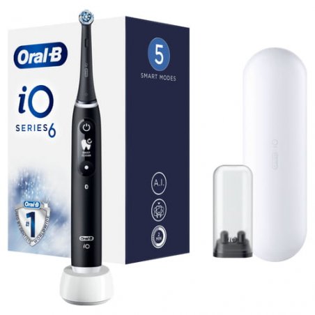 Oral-B iO 6 Adulte Brosse à dents oscillante Noir