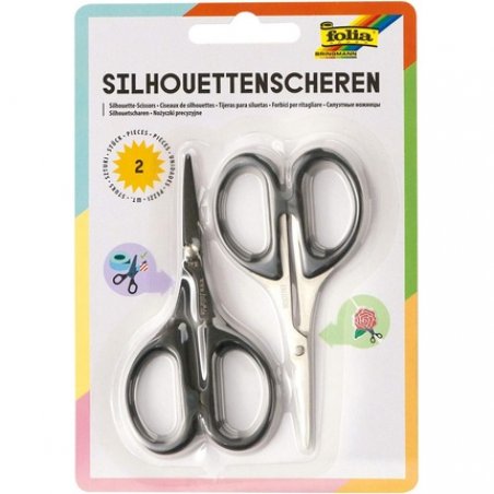 Folia Silhouette Scissors 2-Piece Set 10.5cm