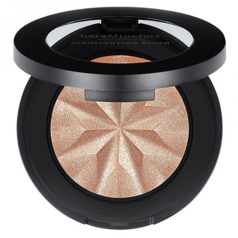 bareMinerals Gen Nude Highlighting Blush 2-in-1 Blush Highlighter Hybrid Silky Blendable Makeup All-Day Wear Talc