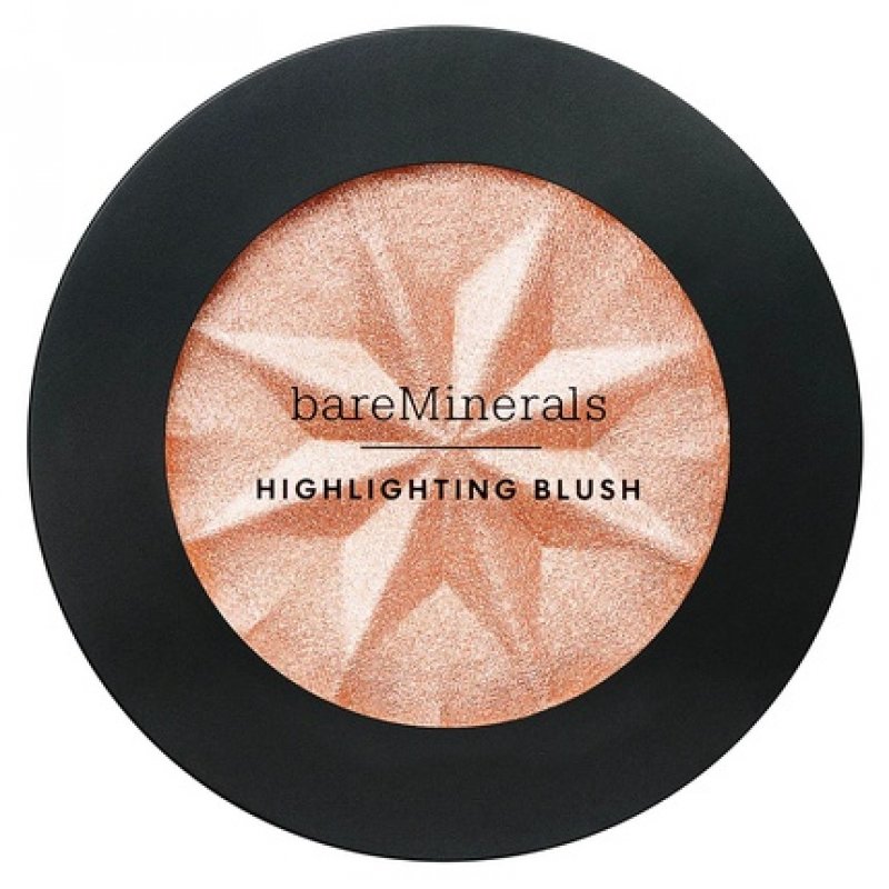 bareMinerals Gen Nude Highlighting Blush 2-in-1 Blush Highlighter Hybrid Silky Blendable Makeup All-Day Wear Talc