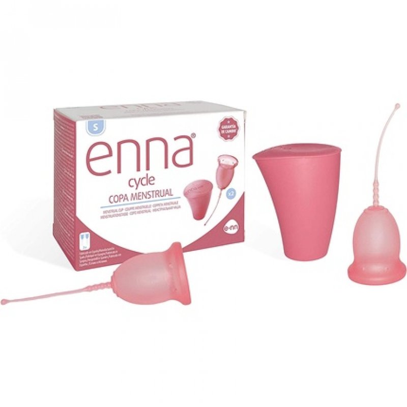 Enna Cycle Menstrual Cup S - Pack of 2 Cups with Sterile Box