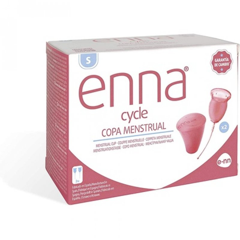 Enna Cycle Menstrual Cup S - Pack of 2 Cups with Sterile Box