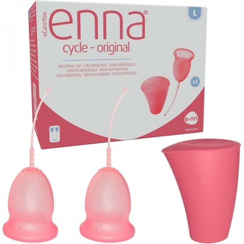 Enna Cycle Menstrual Cup Twin Pack Large 1 Units L