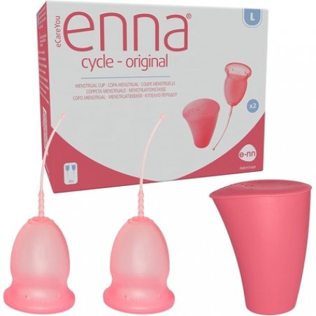 Enna Cycle Menstrual Cup Twin Pack Large 1 Units L