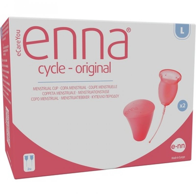 Enna Cycle Menstrual Cup Twin Pack Large 1 Units L