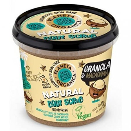 SKIN SUPER GOOD Natural Body Scrub Granola & Macadamia Nut 360ml