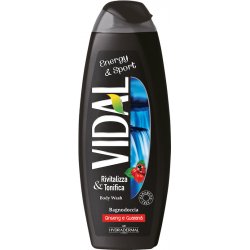Vidal Energy Sport 500 ml Gel douche Unisexe Corps Pamplemousse, Épice