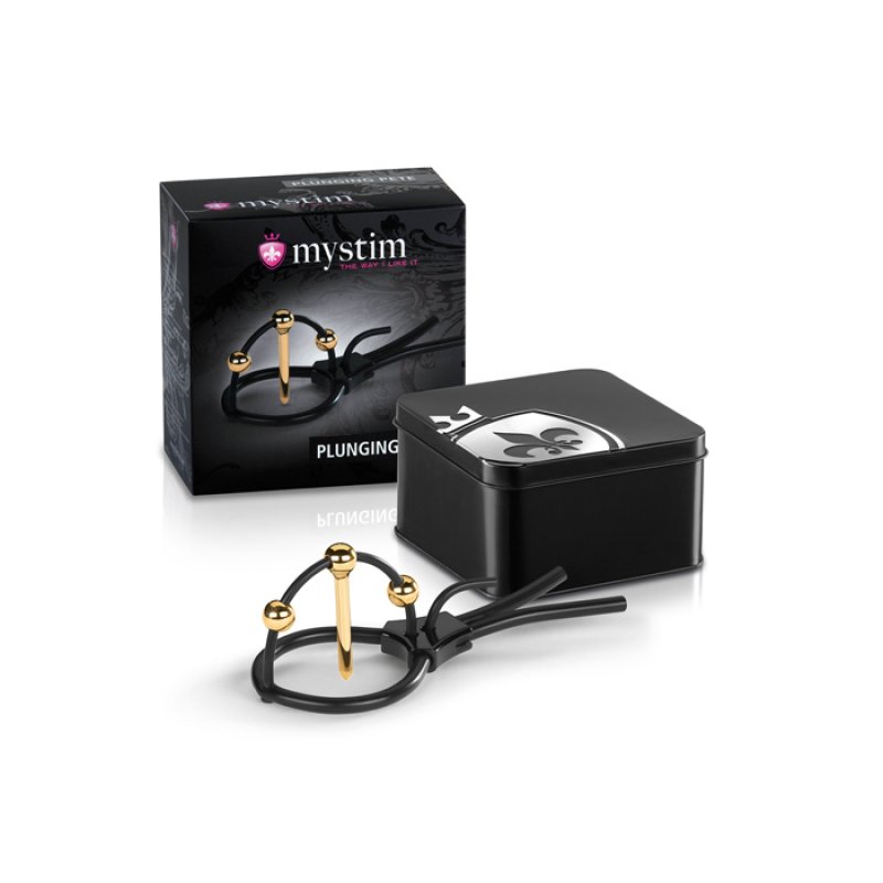 Mystim Plunging Pete Electric shock cock ring