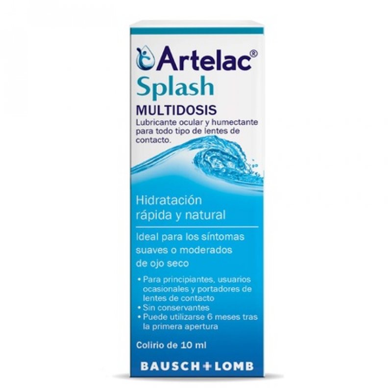 Artelac Splash Ophthalmic Solution 10ml Hyaluronic Acid Drops