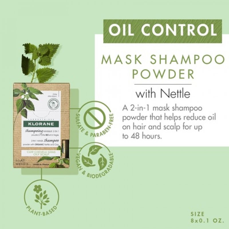 MASCARILLA CHAMPÚ 2 EN 1 A LA ORTIGA 8 sachets x 3g