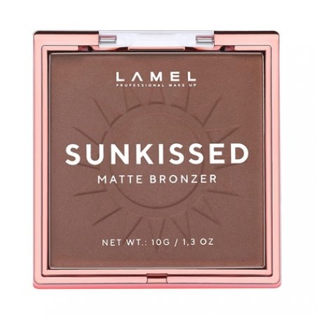 Lamel Sunkissed Matte Bronzer Compact Bronzing Powder Natural Tan 401