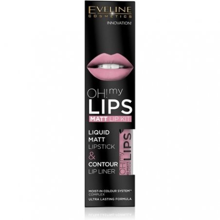 Eveline Cosmetics Zest.03 Oh My Lips Matte Liquid Lipstick 5ml 03 Rose Nude