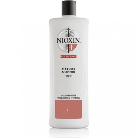 Nioxin 3-Part System 4 Colored Hair with Progressed Thinning Hair Treatment Scalp Therapy Hair Thickening Treatment