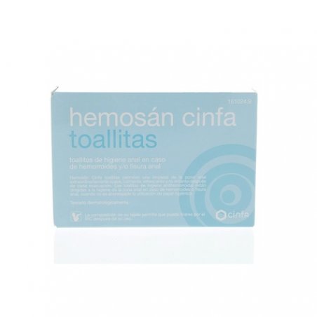 Hemosan 12 Individual Hemorrhoid Towels