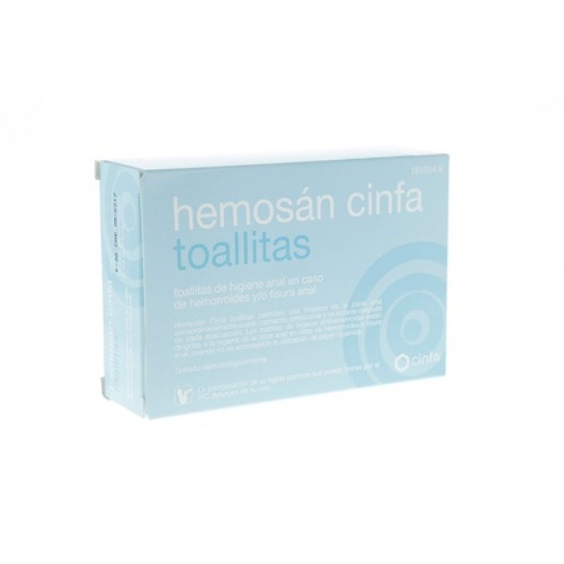 Hemosan 12 Individual Hemorrhoid Towels