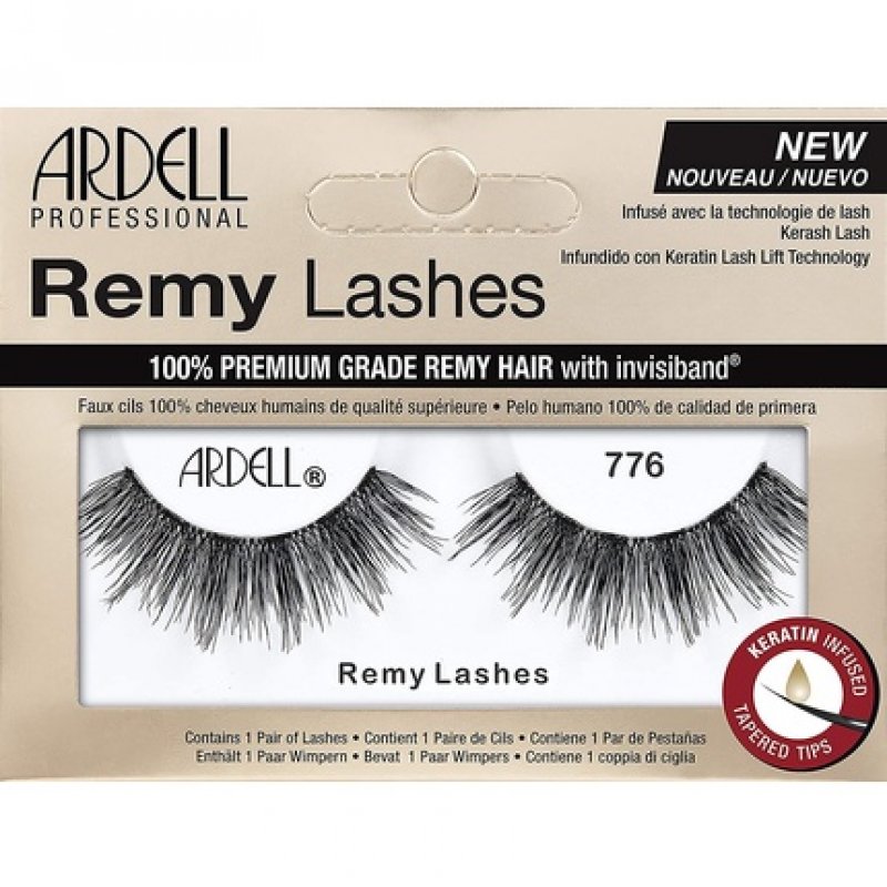 ARDELL Professional Remy Lashes Style 776 - Luxury Handmade Real Hair False Eyelashes with Keratin for Silky Soft Shine