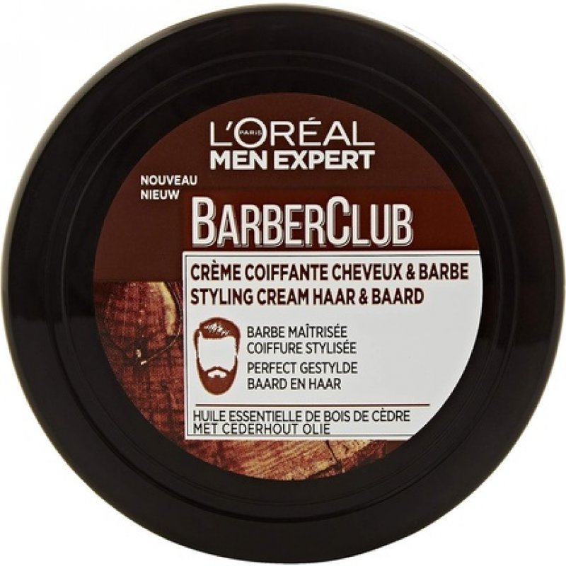 L'Oral Men Expert BarberClub Hair and Beard Styling Cream 75ml