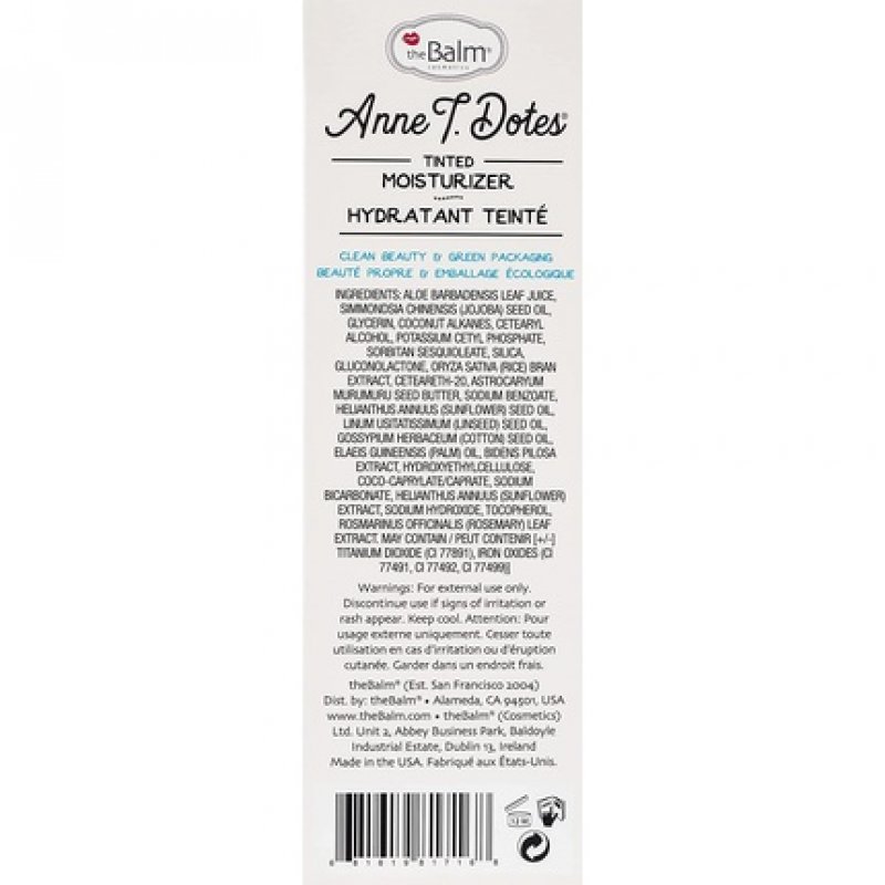 theBalm Cosmetics Anne T. Dote Tinted Moisturizer 10 Lighter than Light 30ml