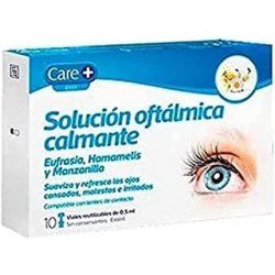 Care EYES Ophthalmic Soothing Solution 10 Reusable Vials 1ml Each with Eurasia, Witch Hazel and Chamomile